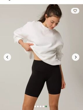 Offline By Aerie Real Me Hi-Rise 7" Inseam Black Bike Shorts